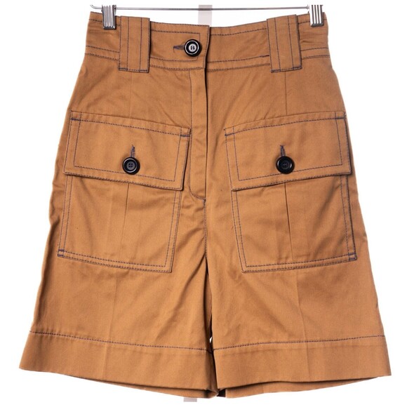Biba Cargo Style Shorts Womens UK 8 USA 10 Brown Preppy Boho NWT Poland